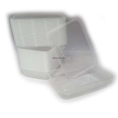 Rect Container With Lid 500ml (Microwave Safe)